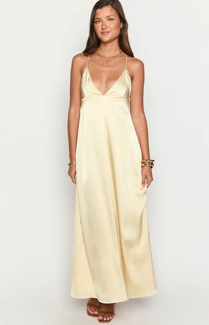 Nakita Yellow Maxi Dress