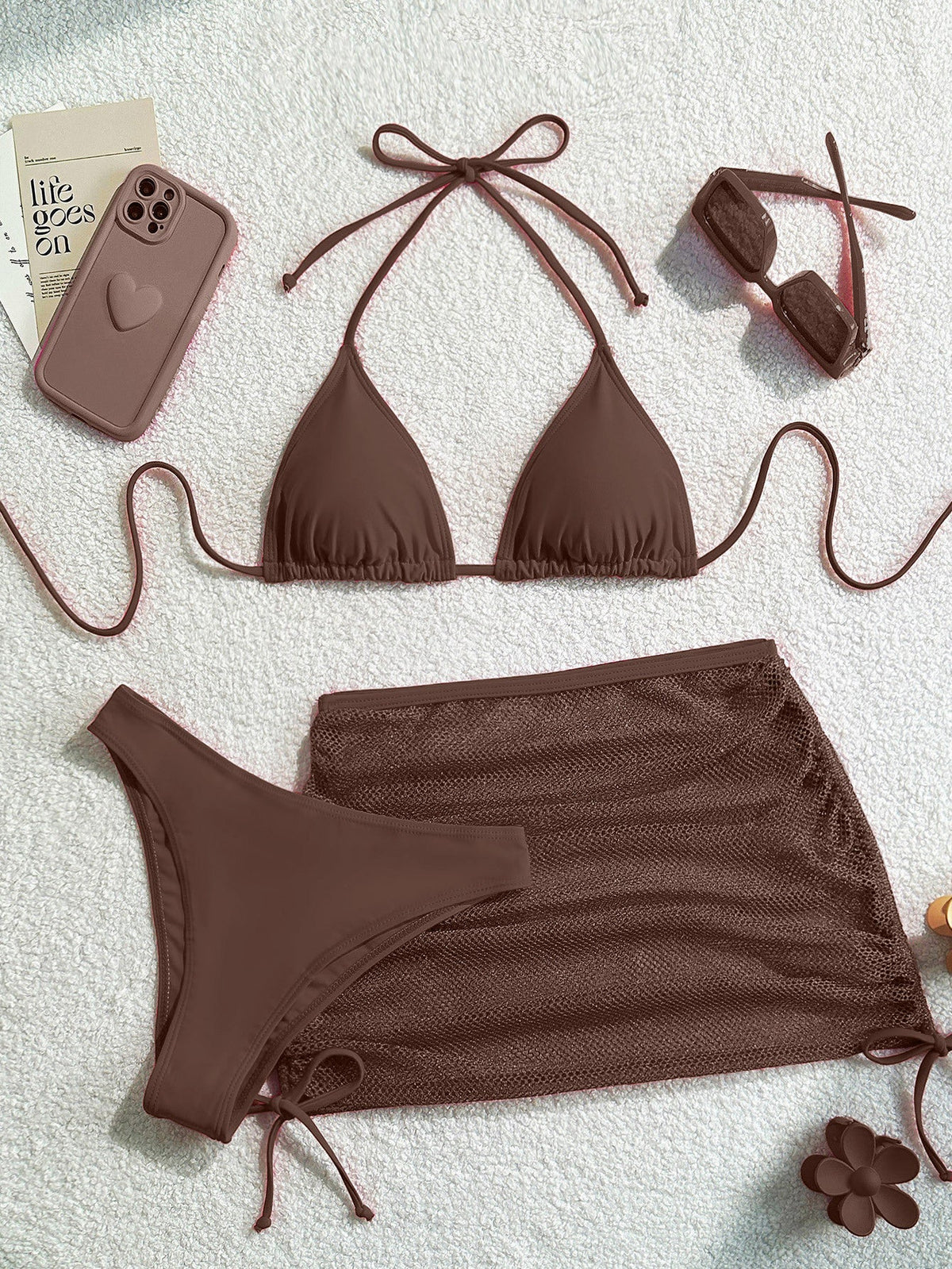 Open Back Bikini Set