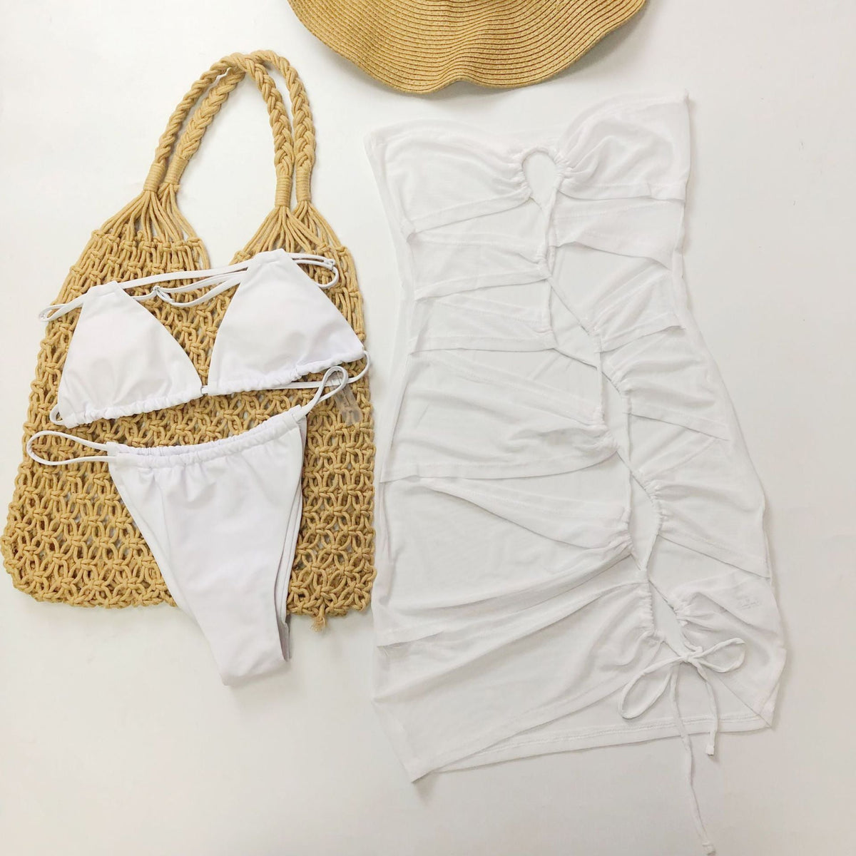 Lace-Up Bandage Bikini Set