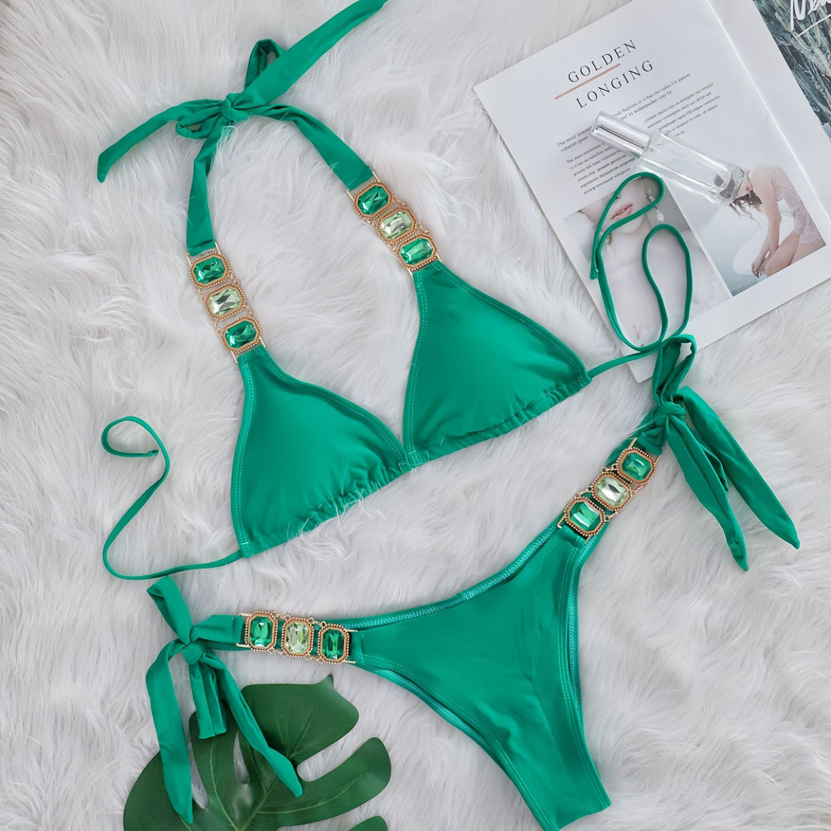 Crystal Diamond One-Piece Swimsuit