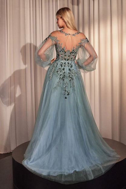 Andrea & Leo A1263 Long Sleeve Formal Sequin Dress