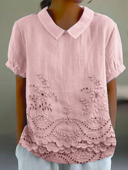 Ada | Floral Embroidered Shirt