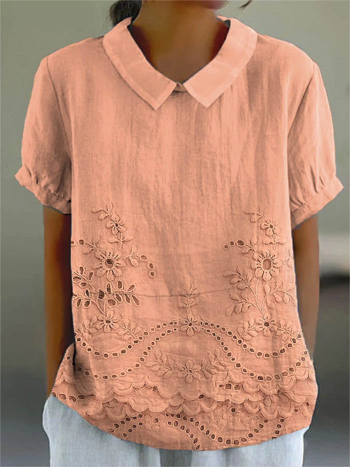 Ada | Floral Embroidered Shirt