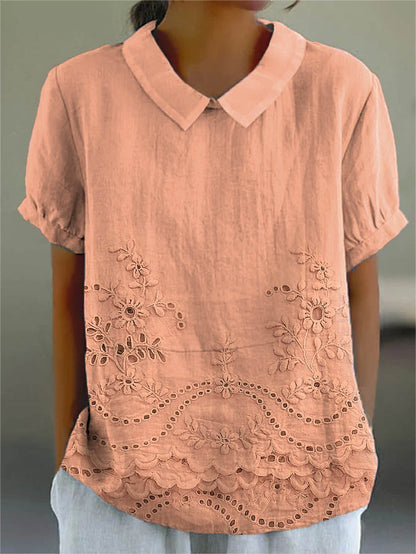 Ada | Floral Embroidered Shirt