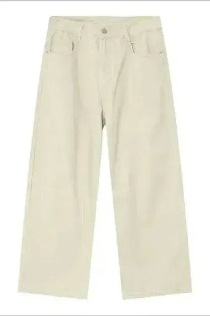 Pocketed Wide Leg Men's Jeans