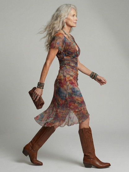 Aeris | Quiet Halter Midi Dress