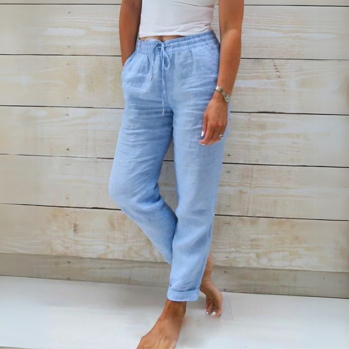 Allison - Luxury Linen and Cotton Tailored Pants