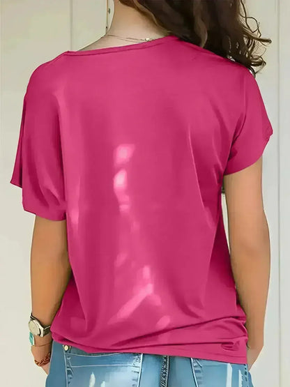Asymmetrical Neck T-Shirt – Modern Basic with Edge