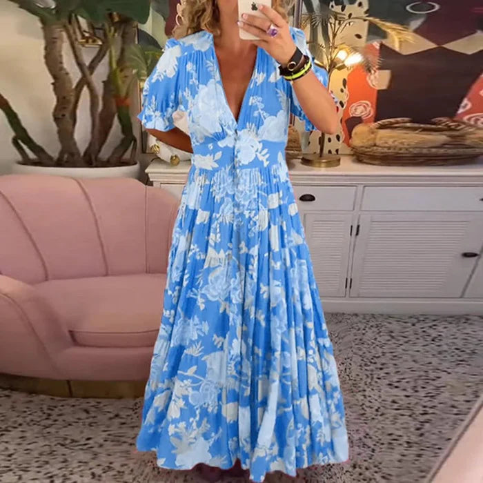 Floriana - Vibrant Floral Dress