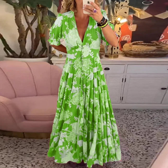 Floriana - Vibrant Floral Dress