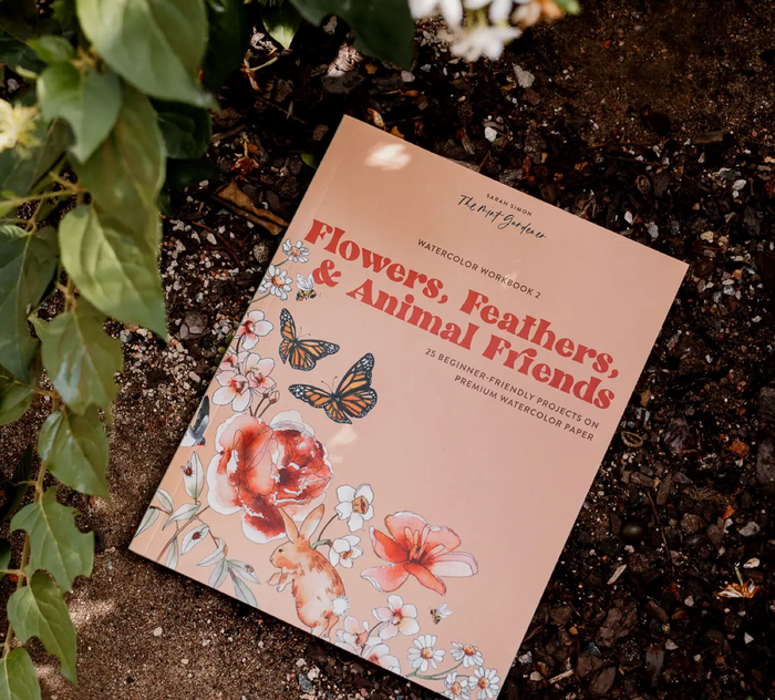 Flowers And Feathers Coloring Book
