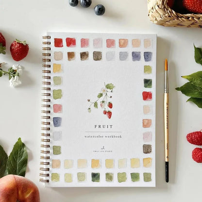 Fruit watercolor book