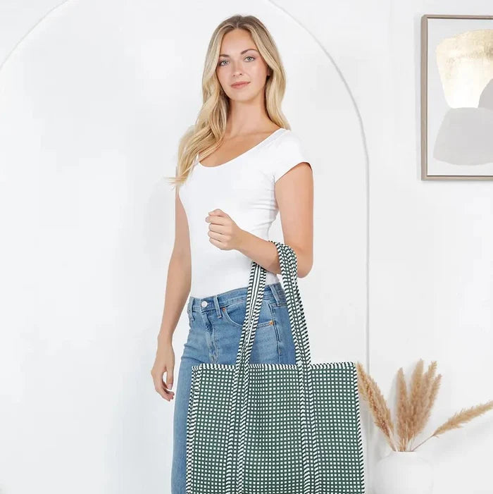 Gingham Tote