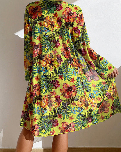 Glenda - Bikini with Floral Skirt