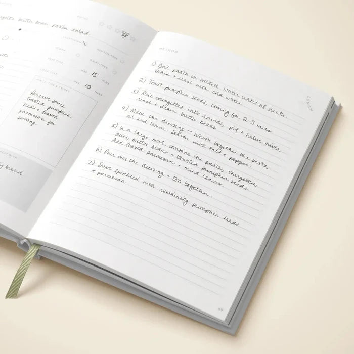 Guided Recipe Journal, A5 Hardcover