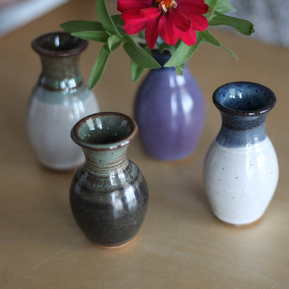 Handmade Mini Ceramic Vase | 4 Color Options image 1