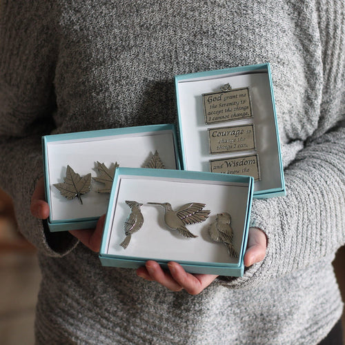 Handmade Pewter Magnet Set | 13 Styles image 0