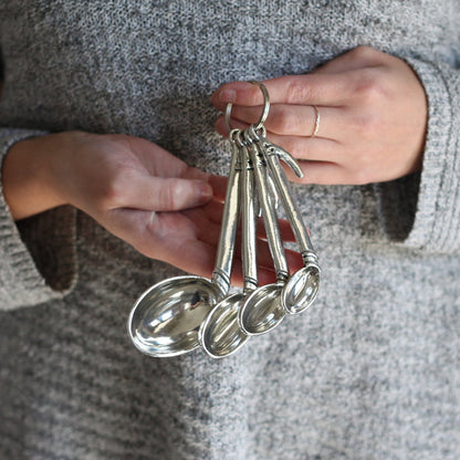 Handmade Pewter Measuring Spoons | Music Notes image 2