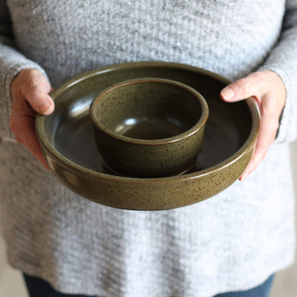 Handmade Pottery | Large Chip n' Dip Bowl image 7