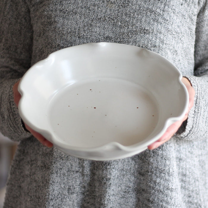 Handmade Pottery | Large Pie Plate image 4