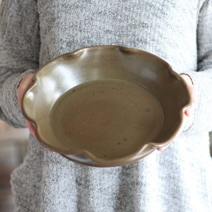 Handmade Pottery | Large Pie Plate image 5