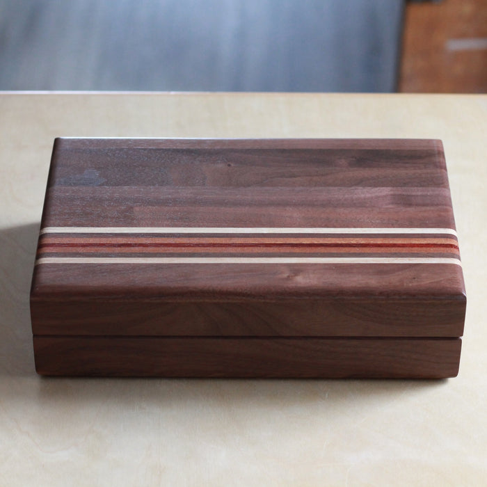 Handmade Solid Wood Hinged Box | 10" x 6 1/2"