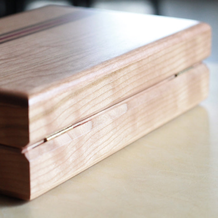 Handmade Solid Wood Hinged Box | 10" x 6 1/2"