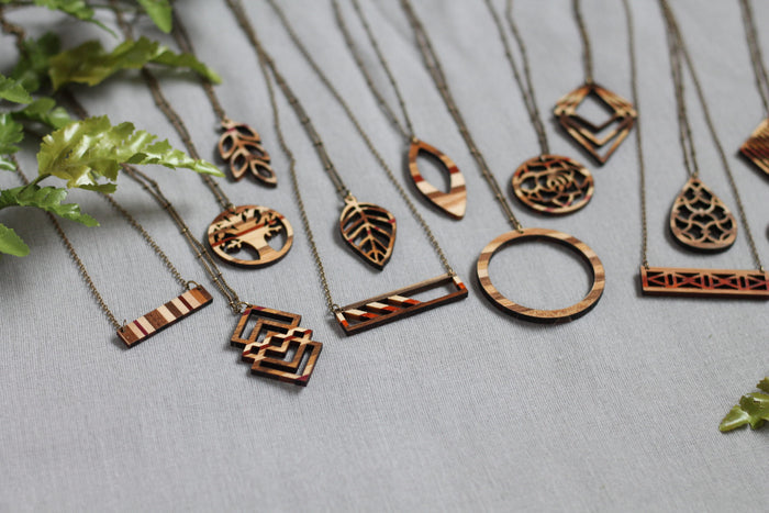Handmade Wooden Jewelry | Alicia Necklace image 4