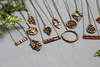 Handmade Wooden Jewelry | Bedonna Necklace image 4