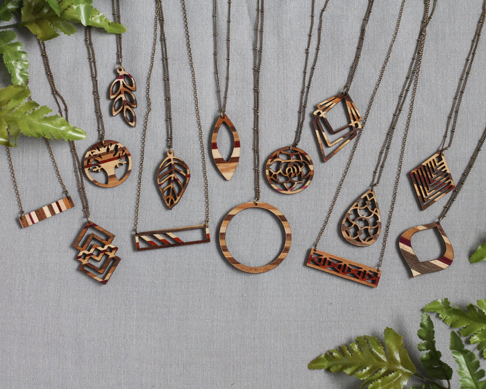 Handmade Wooden Jewelry | Linda Necklace image 3