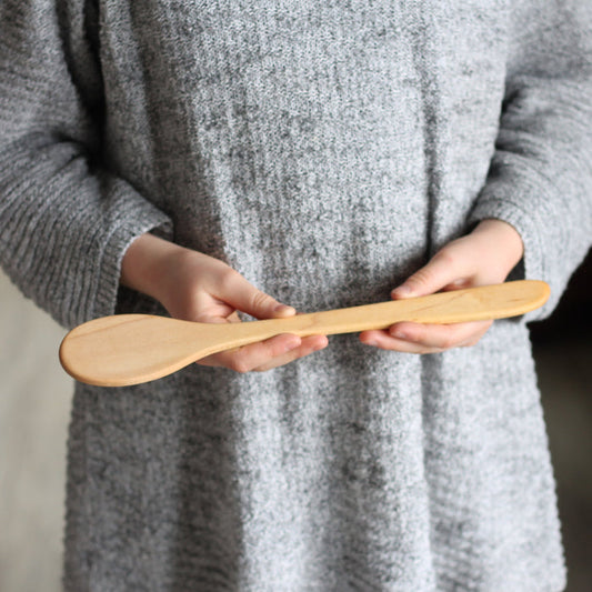 Handmade Wooden Kitchen Utensils | Thin Oval Paddle image 0