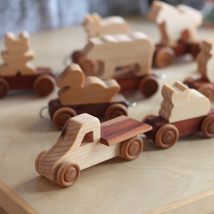Handmade Wooden Letter Train | Customizable image 2