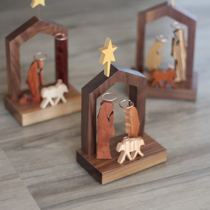 Handmade Wooden Nativity image 5