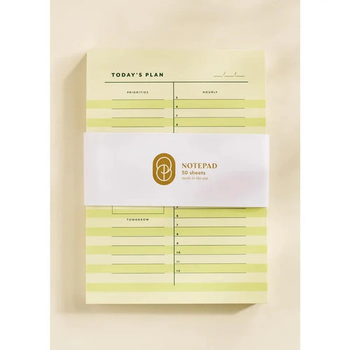 Highlights Yellow Stripe Daily Planner Notepad