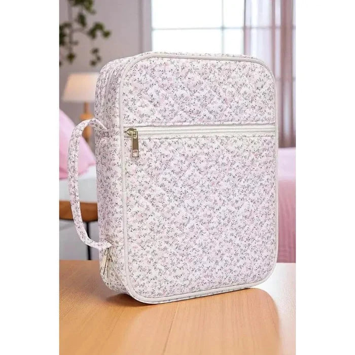 pink floral bible cover