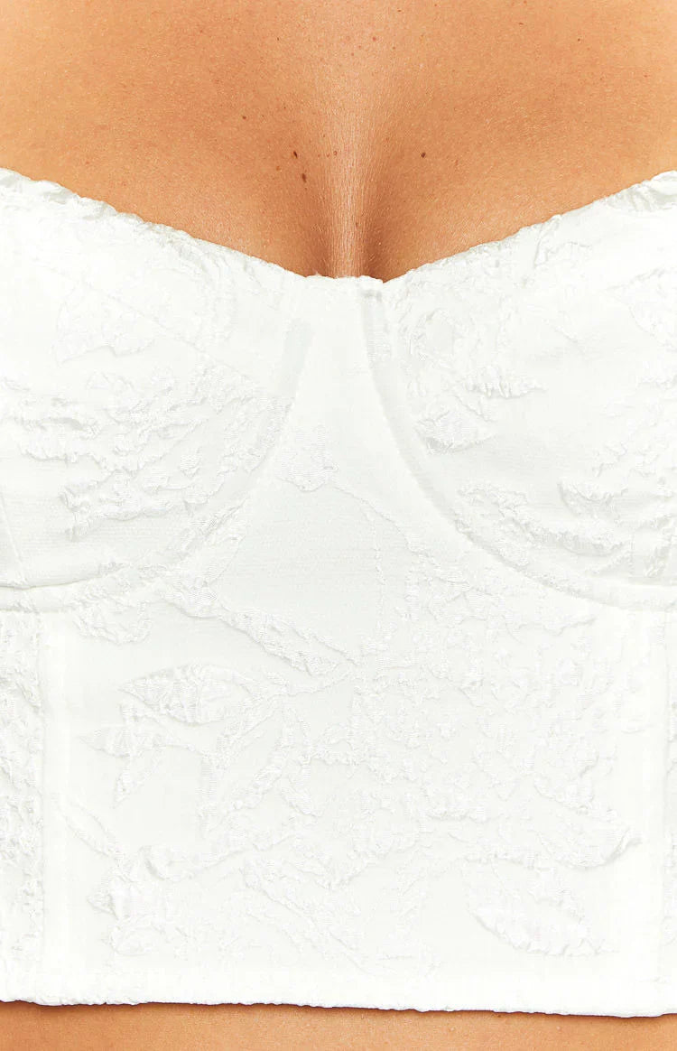 Sailor White Corset Top
