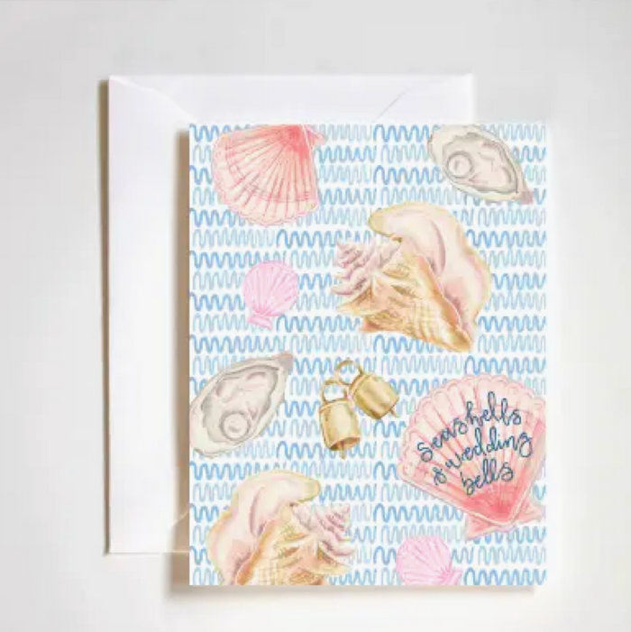 Seashells And Wedding Bells Card