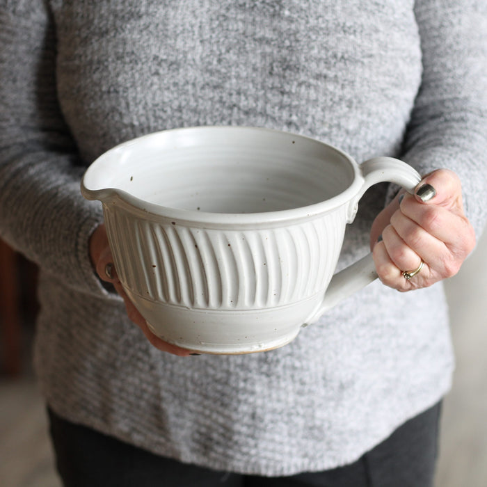 SECONDS SALE | Handmade Pottery | Large Batter Bowl image 1