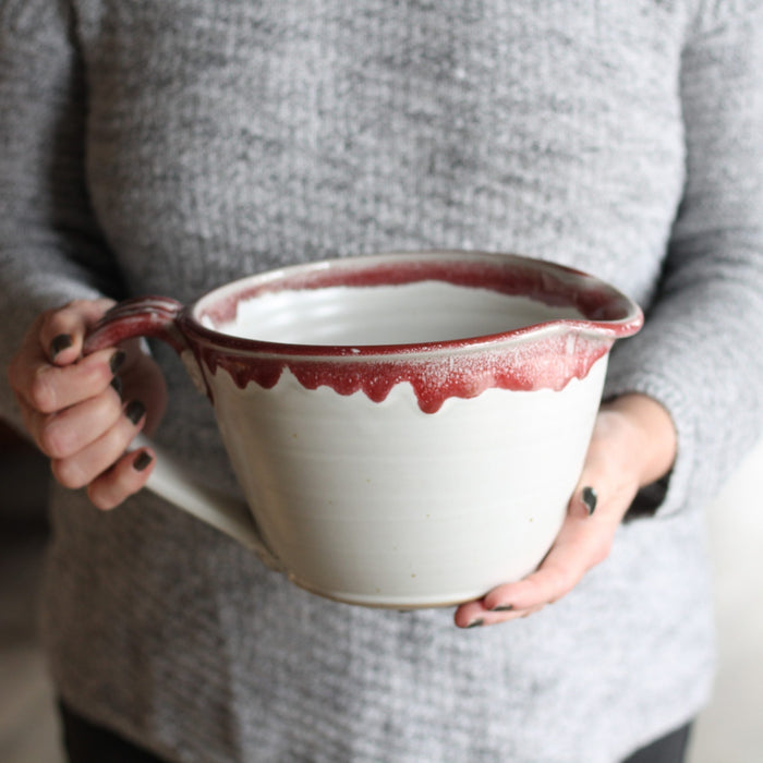 SECONDS SALE | Handmade Pottery | Large Batter Bowl image 2