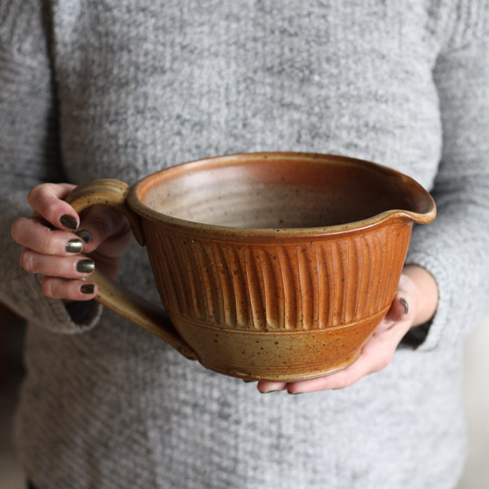 SECONDS SALE | Handmade Pottery | Large Batter Bowl image 3