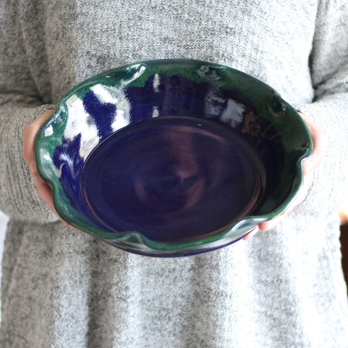 SECONDS SALE | Handmade Pottery | Large Pie Plate image 6