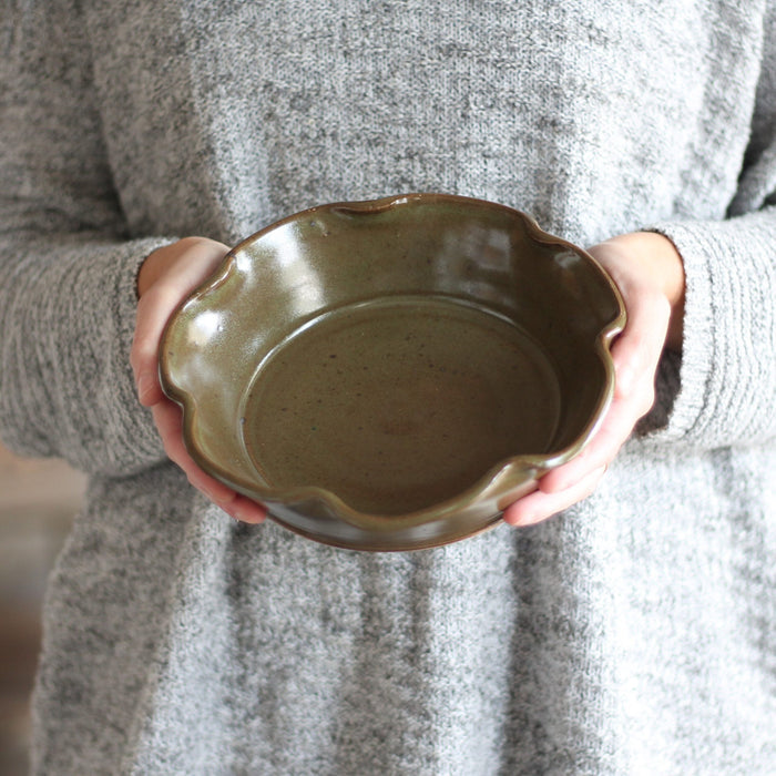 SECONDS SALE | Handmade Pottery | Small Pie Plate image 5