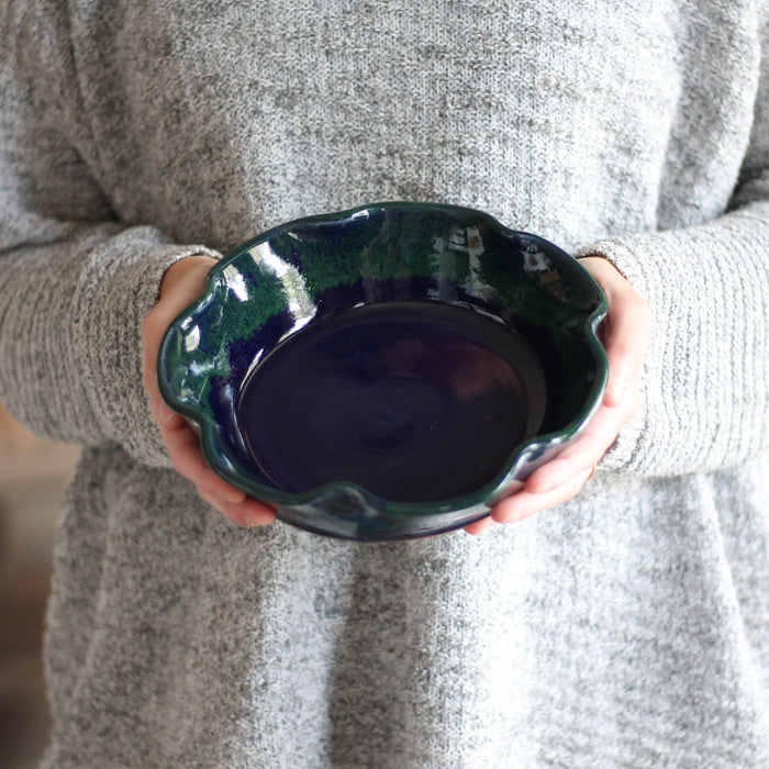 SECONDS SALE | Handmade Pottery | Small Pie Plate image 7