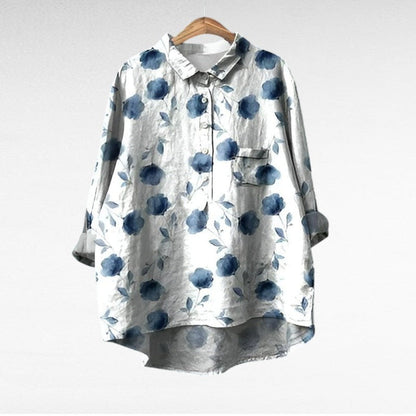Solène | Elegant Floral Blouse