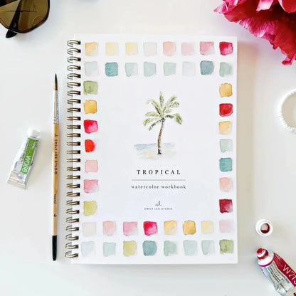 Tropical watercolor book