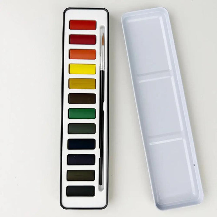 Watercolor Paint Set with Brush